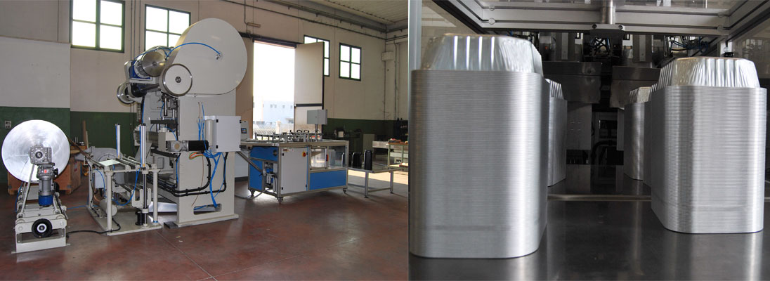 Presse e stampi per contenitori in alluminio